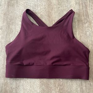 Fabletics Burgundy Sports Bra